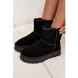 Boto Women's Snow Boots Made of Genuine Suede on Platform Black Privine | Shoptok.si