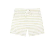 Scalpers Kratke kopalne hlače 'Watercolor' rumena / bela