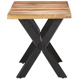  Blagovaonski stol 140 x 70 x 75 cm od masivnog drva s premazom | Eponuda.com