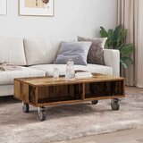  Stolić sa kotačima Staro drvo 90 x 50 x 30 cm Konstruirano drvo | shoptok.hr