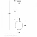 Luna 273 VISILICA 5W 3000K MESING Cene