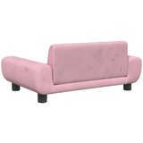  Dječja fotelja ružičasta 70 x 45 x 33 cm baršunasta | shoptok.hr