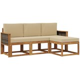 vidaXL Zunanja garnitura za sedenje z blazino 4 pcs Naravna, (5000281708) | Shoptok.si