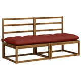  Jastučić za klupu VIANEN 100% poliester Crvena 180 x 60 x 12 cm - Crvena 180 x 60 x 12 cm | shoptok.hr