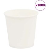 vidaXL Papirnate skodelice za kavo 1000 kosov 4oz 100ml Bela | Shoptok.si