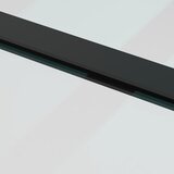  Klizna vrata s priborom crna 76 x 205 cm od ESG stakla | shoptok.hr