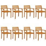  Vrtne stolice 8 kom 59x55x85 cm od masivnog bagremovog drva | shoptok.hr