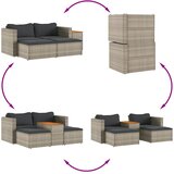  5-dijelna vrtna garnitura s jastucima siva | shoptok.hr