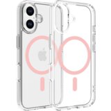Chameleon Gumiran magnetni ovitek (TPU Magnetic Clear) za Apple iPhone 17, roza | Shoptok.si
