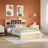  Krevet s regalom za knjige bez madraca 160x200 cm od borovine Cijene