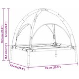  Krevet za psa Crna 76 x 62 x 70,5 cm Čelik | shoptok.hr