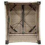  Naslonjač s jastukom Bež 56 x 66 x 95 cm poliratan | shoptok.hr