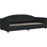 vidaXL Dnevni krevet na razvlačenje s ladicama crni 80x200 cm tkanina | shoptok.hr