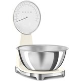 Smeg KSF01CRWW Digitalna in analogna do kuhinjska tehtnica, retro dizajn 50-ih let, 5 kg, kremno | Shoptok.si