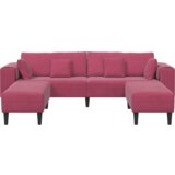  Baršunasta sofa s jastukom s jastukom 3 pcs 208 cm Baršun | shoptok.hr