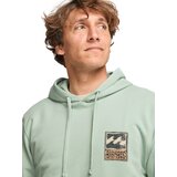 Billabong Majica 'Stamp' rjava / pastelno zelena / črna | Shoptok.si