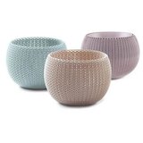 Keter Plastični cvetlični lonci v kompletu 3 ks ø 15 cm Cozy – Keter | Shoptok.si