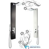  Tuš panel s masažnim mlaznicama u bijeloj i crnoj boji | panel EYN TN66394<span> - </span>Bijela | shoptok.hr