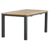 Venture Home Panama pravokutni vrtni blagovaonski stol 152 × 90 cm, crni | shoptok.hr