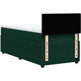 Box spring krevet s madracem tamnozeleni 100x200 cm baršunasti | shoptok.hr