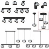 Brilagi LED RGB prigušiva luster AURA LUX 3xGX53/14W/230V Wi-Fi Tuya crna/zadimljena | Eponuda.com