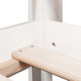  Visoki krevet s krovom bijeli 90 x 200 cm od masivne borovine | shoptok.hr