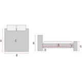 Molarem Home tapecirani krevet CALABRIA 200*160 cm - baršun | shoptok.hr