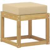 vidaXL Zunanji stolček klop Bela 43 x 43 x 45 cm Masiven les akacije, (5000271705) Cene