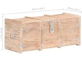  Škrinja za pohranu 90 x 40 x 40 cm od masivnog bagremovog drva | shoptok.hr