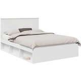  Konstrukcija postelje Bela 140 x 200 cm Masivno borovo les, (5000103516) | Shoptok.si