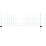 vidaXL Euro Ograda Set od 2 Zelena Čelik 25 x 0.6 m Čvrsta | shoptok.hr