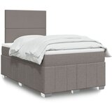  Krevet s oprugama i madracem smeđesivi 120 x 190 cm od tkanine | shoptok.hr