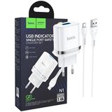 Hoco Punjač kućni sa micro USB kabelom, N1, 2.4A - N1 Ardent microUSB, Bijeli | Eponuda.ba