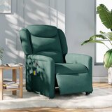 Maison Chic Električni masažni naslanjač - Relax naslanjač temno zeleno blago, (22134624) | Shoptok.si