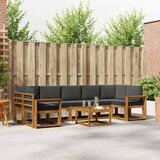  Set vanjskih sofa 8 kom. Prirodna i antracit | shoptok.hr
