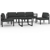  6-dijelna vrtna garnitura s jastucima aluminijska antracit | shoptok.hr