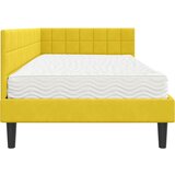  Kutni krevetni okvir s madracem 2 kom. Žuta 100 x 200 cm Baršun | shoptok.hr