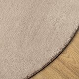  Tepih HUARTE kratkih vlakana meki i perivi Ø100 cm boja pijeska | Eponuda.com