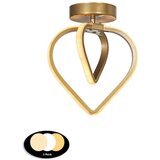  Kovinska LED stropna svetilka v bronasti barvi Sevinc – | Shoptok.si