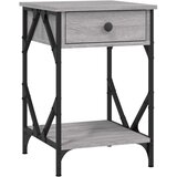 The Living Store Nočna omarica siva sonoma 40x42x60 cm inženirski les - Nočna Omarica, (21420878) | Shoptok.si