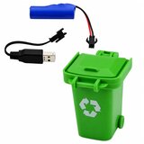  Municipal Vehicle Remote Controlled Garbage Truck RC Container Bin Lights 1:14 | Shoptok.si