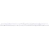  Polica na zidu s policom 4 pcs Bijeli mramor 100 x 9 x 3 cm | shoptok.hr