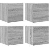  Zidni TV ormarići 4 kom boja hrasta sonome 30,5 x 30 x 30 cm | Eponuda.com