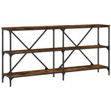  Konzoni stol boja hrasta 160 x 30 x 75 cm od drva i željeza | Eponuda.com