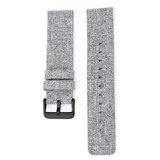 INF Canvas pašček za uro - svetlo siv z črno zaponko 22 mm, (22131796) | Shoptok.si