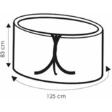 Boni-shop Transparentna prevleka za vrtno mizo 143x93x83 vodoodporna, UV odporna, enostavna namestitev, (5000090320) | Shoptok.si