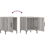  Nočna omarica 2 kosa siva sonoma 40x40x50 cm inženirski les, (20808255) | Shoptok.si