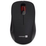 Connect IT CMO-2230-BK - Bežični tihi miš MUTE 1200 DPI 1xAA crna | Eponuda.com