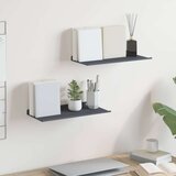  Polica na zidu s policom Zidne 2 pcs Antracit 40 x 18 x 2 5 cm - Antracit 40 x 18 cm 2 | shoptok.hr