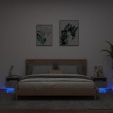 vidaXL Nočna omarica z LED lučkami 2 kosa betonsko siva 40x39x37 cm Cene